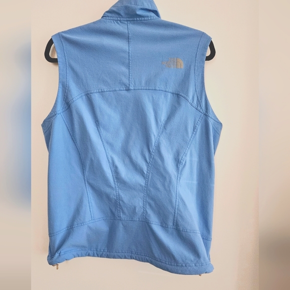 North Face Women's Medium Apex Flight Series Blue/White Full Zip Vest - Picture 2 of 11